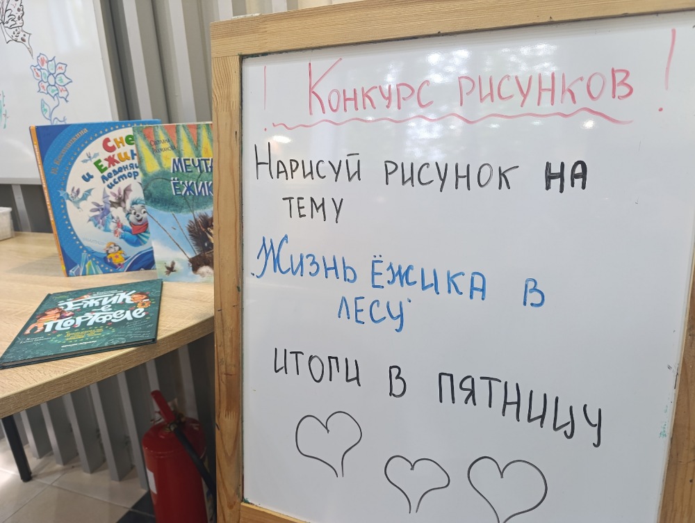Неделя ёжиков в библиотеке: голосуй за лучшего!